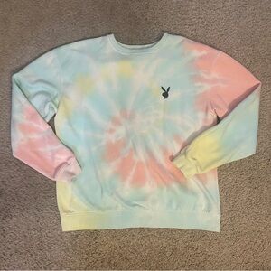 PLAYBOY Mint and Black Logo Crewneck
